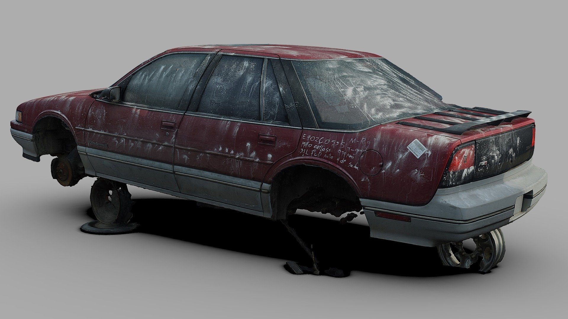 Baking Soda on Car Test (Raw Scan) Download Free 3D model by Renafox