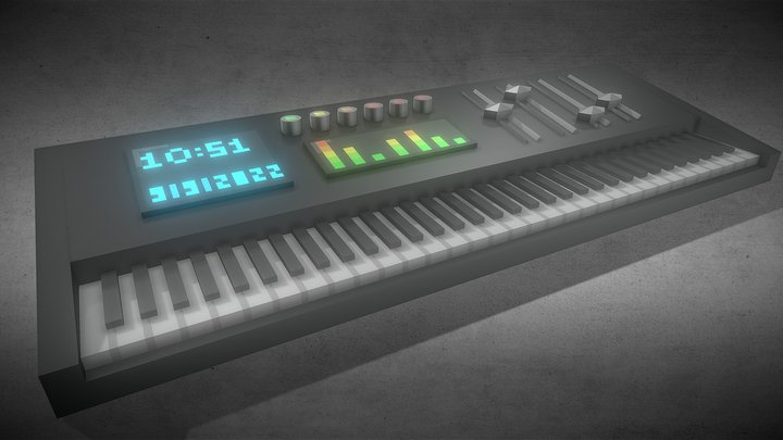 piano 3D Model