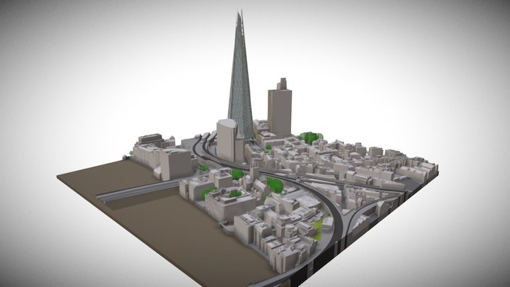 25 km2 High Detail 3D Model of London - SAMPLE 3D Model