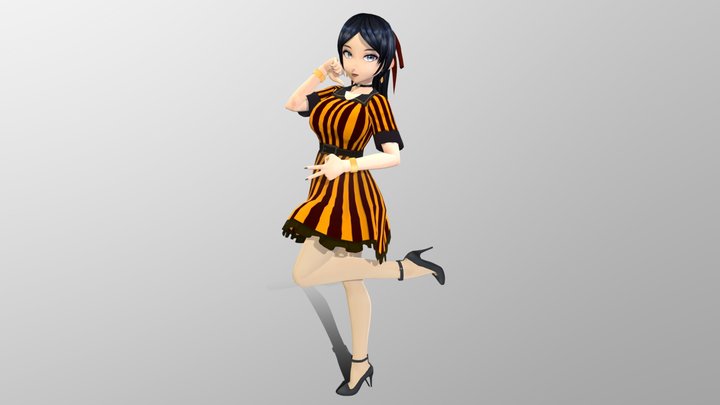 Kokomo Keys - vRoid Model - Static Statue - 027 3D Model