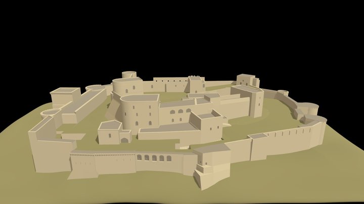 Krak des Chevaliers (Syria) 3D Model