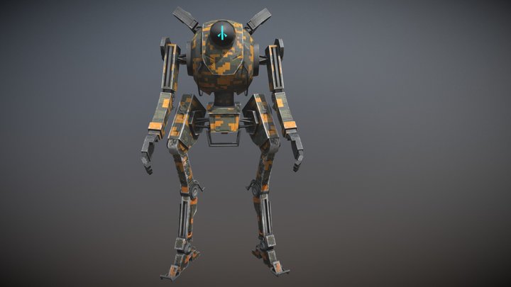 Northstar Titanfall 2 Fan art model Camo2 3D Model