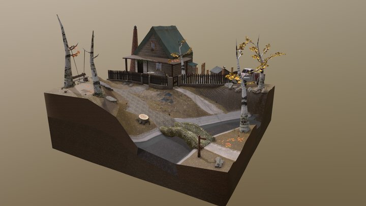 DAE Diorama - EcoHouse 3D Model