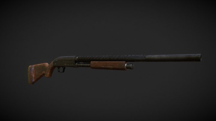 Game Ready Maverick Shotgun 3D Model