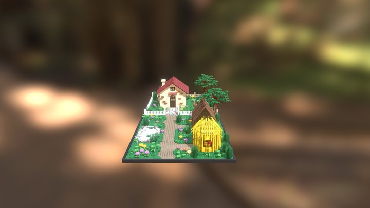 Three Little Bricks | Set Model 3D Model