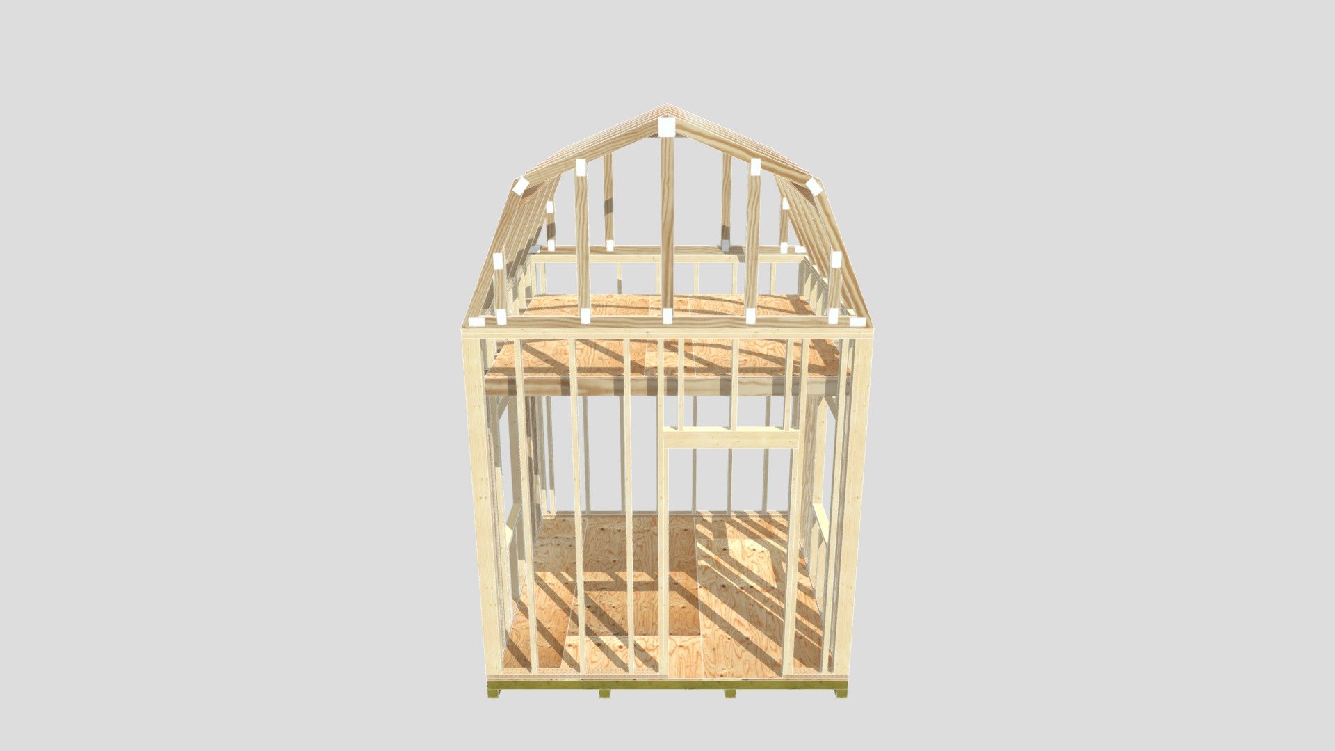 10x10 barn playhouse - 3D model by shedking [55c4939] - Sketchfab