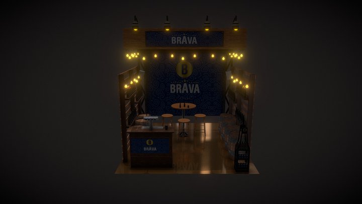 Stand Cerveza Brava 3D Model