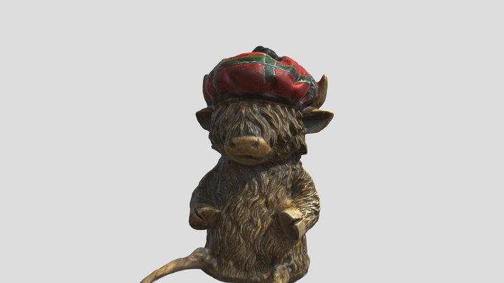Wooden Yak Scan 3D Model