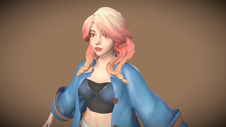 Selena（coat） 3D Model
