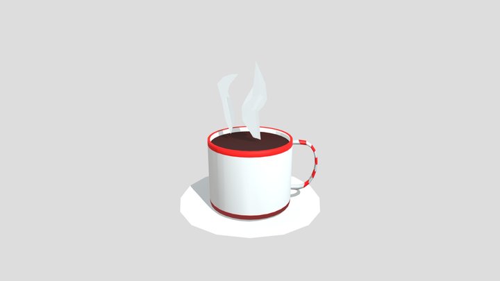 low poly coffee for the 11th time 3D Model