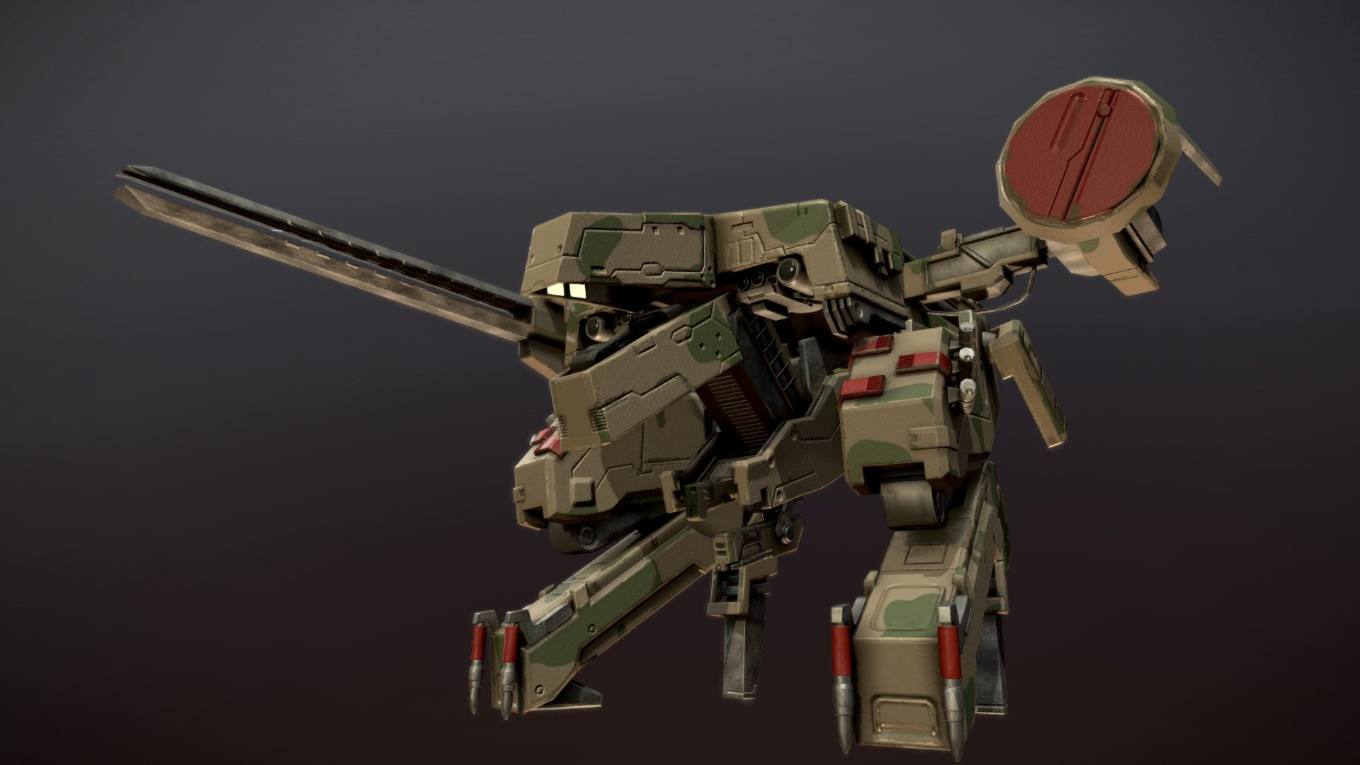 Metal Gear Rex (Soviet Era) - 3D model by dbugg1138 [55c6ce9] - Sketchfab