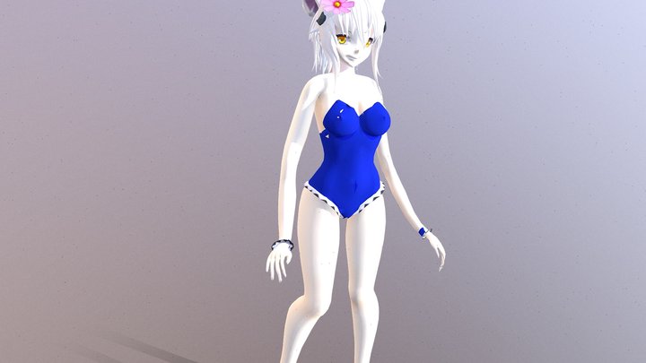 CAT GIRL DANCE  Bikini Swimswear 3D Model