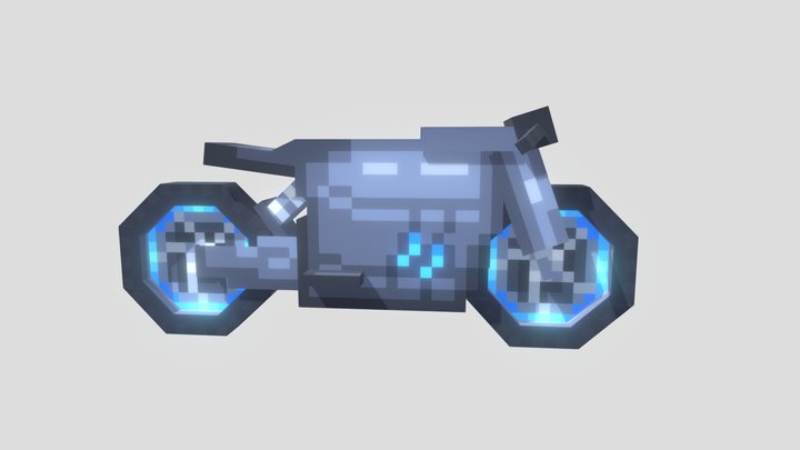 Сyberpunk motorcycle 3D Model
