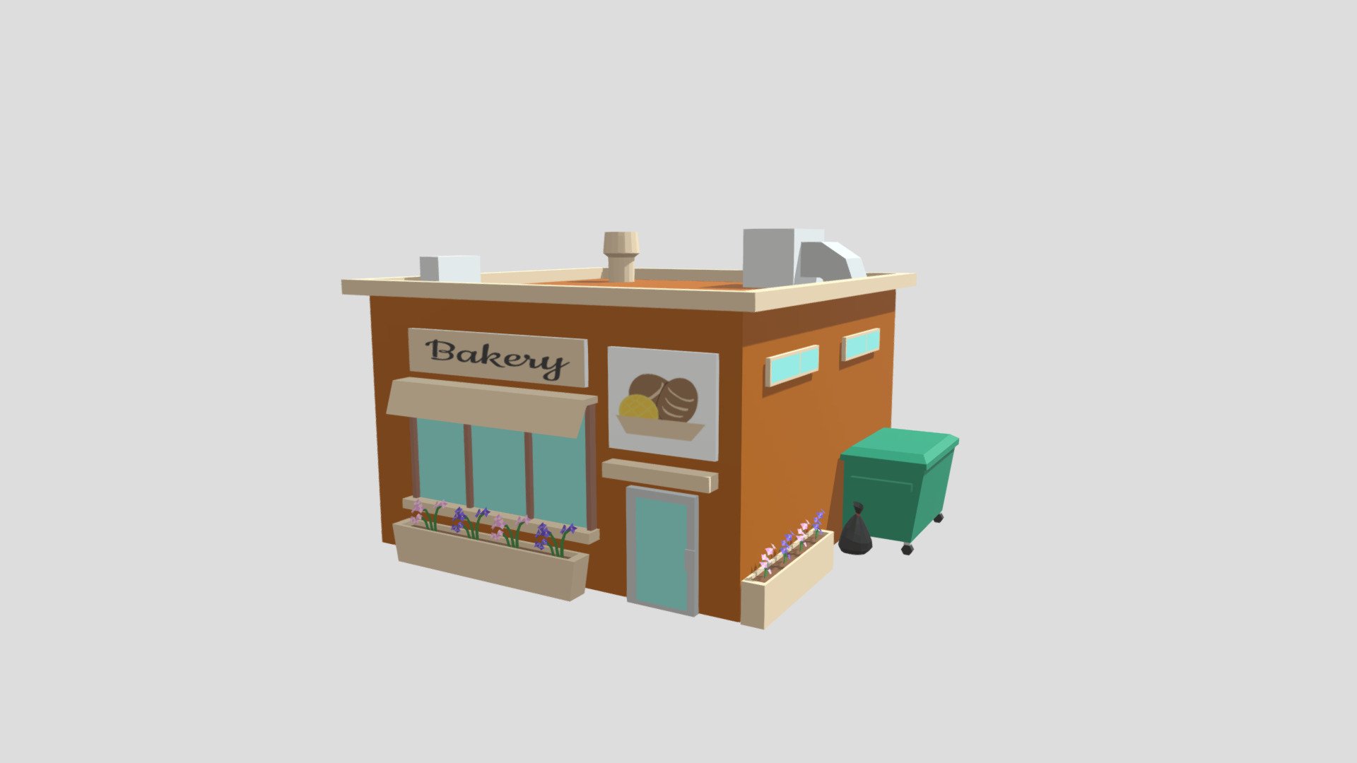Bakery 3D model by Irinae [55c952e] Sketchfab