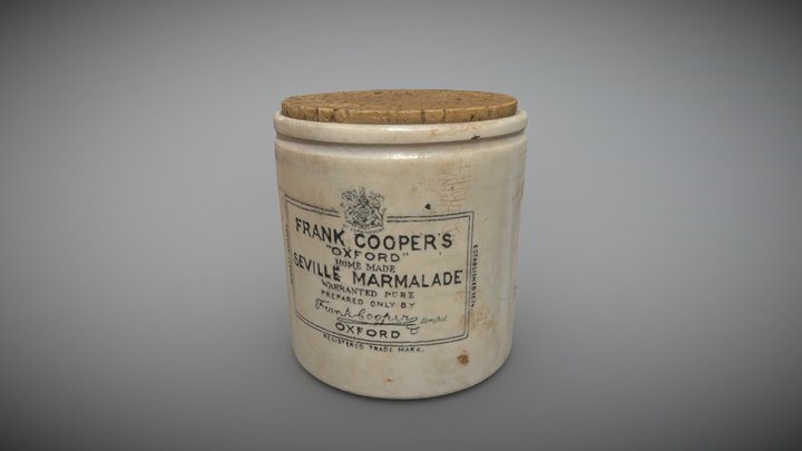 Vintage Marmalade Jar 3D Model