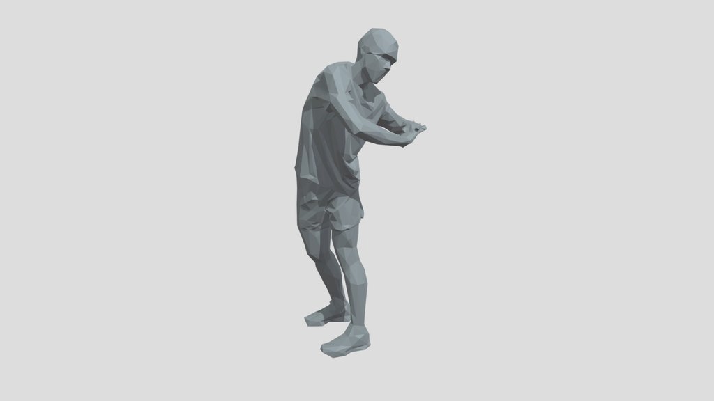 Lowpoly Male Sport Character