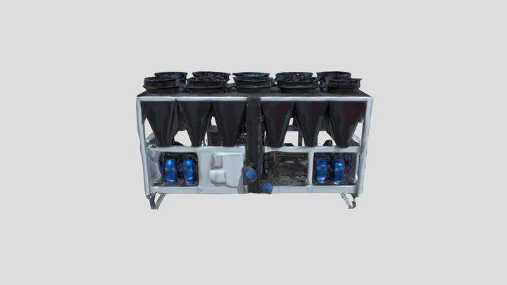 Industrial Cooling Unit 3D Model