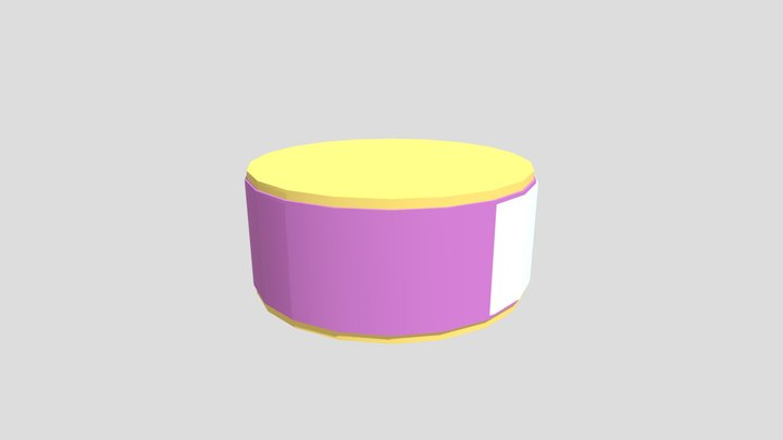 Cat Food Tin 3D Model