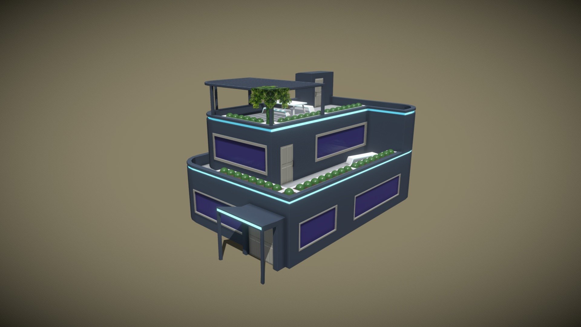 Futuristic Building - Download Free 3D model by Rosbergen Designs ...