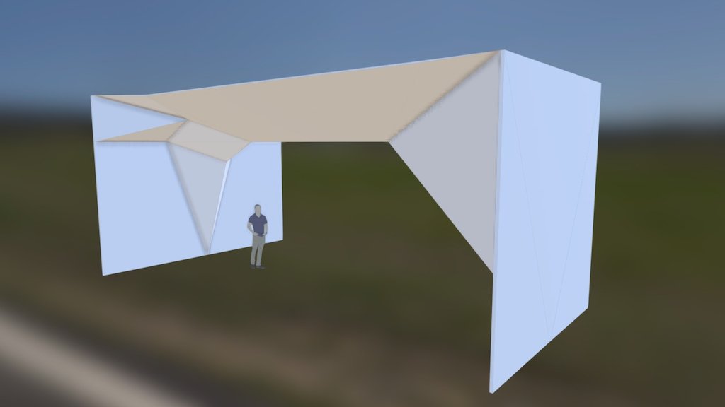 20'l x 15'h x 34'w Prow Roof Prototype - 3D model by Jord Jamison ...