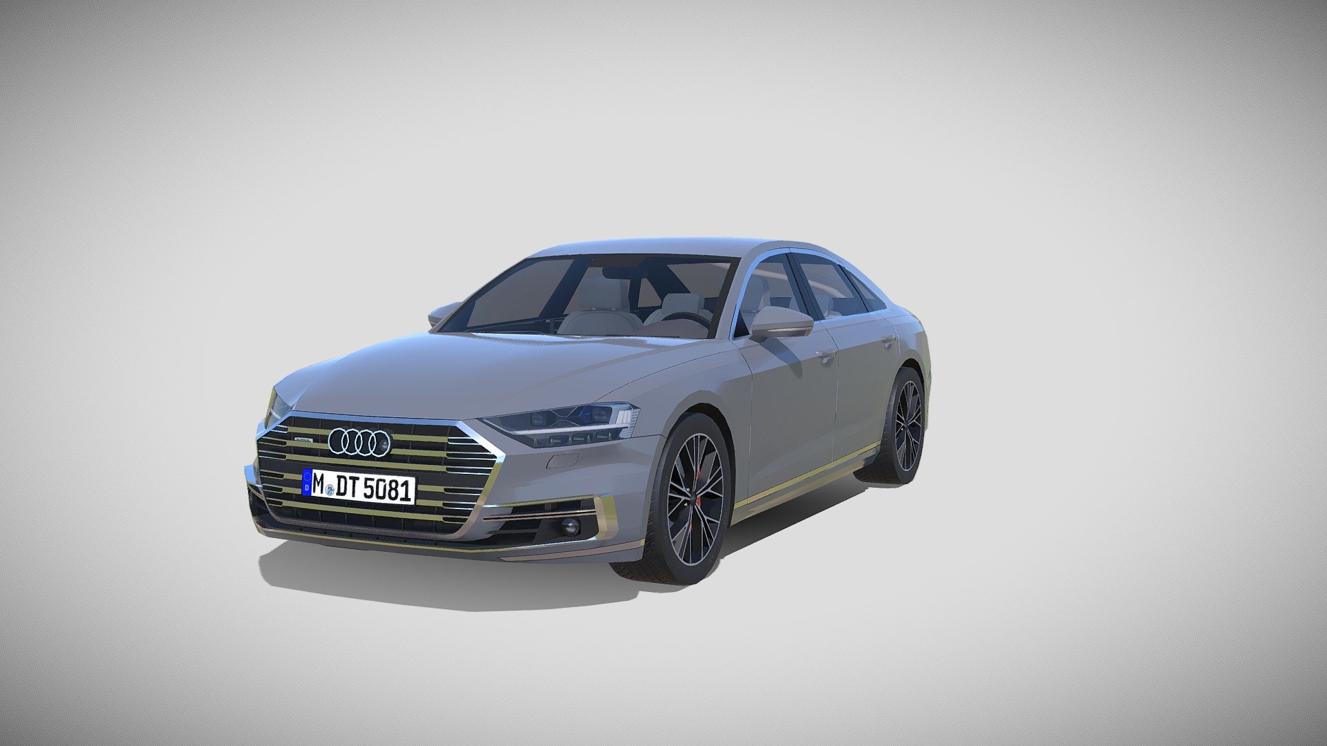 Audi A8 - 3d Model By Pieentertainment [55d0194] - Sketchfab