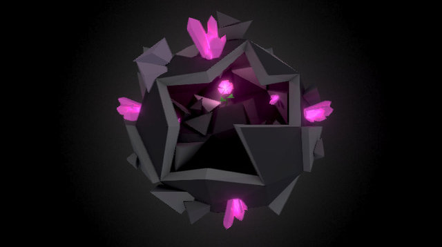Lowpoly planet - The last flower 3D Model