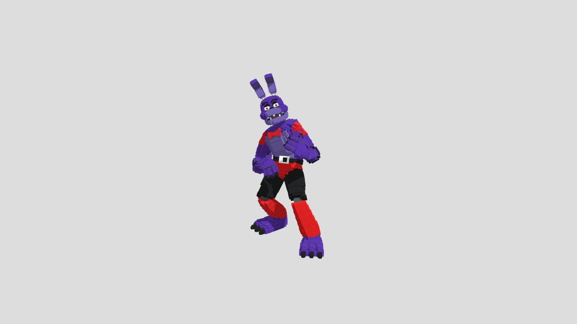 Fnaf Security Breach Ruin - Glamrock Bonnie - Download Free 3D