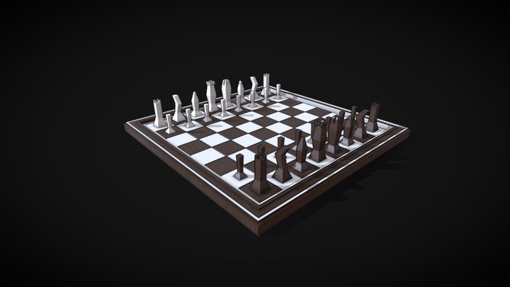 Chess board 3D Model