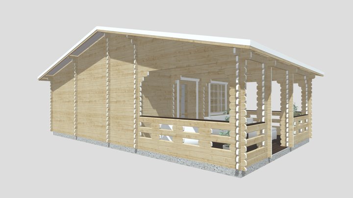 ЭКОДОРФ - Летниц домик "Пери-2" 3D Model