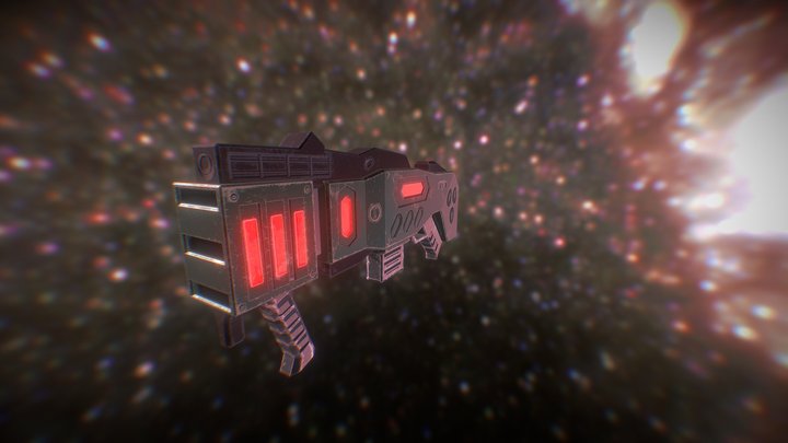 Plasma Projectile Gun 3D Model