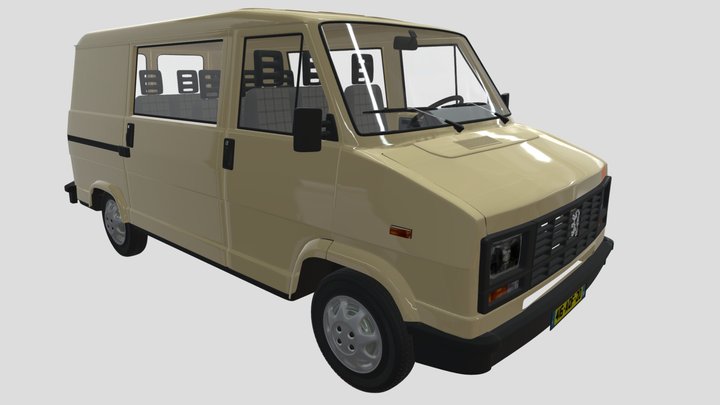 Peugeot J5 Minibus 3D Model