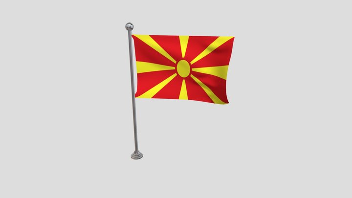 North Macedonia Flag