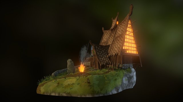 Viking House 3D Model