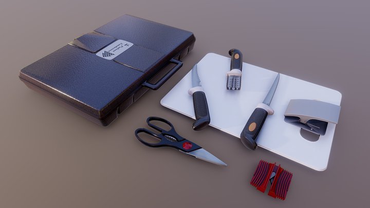 Set for cutting fish – Modello 3D gratuito STL