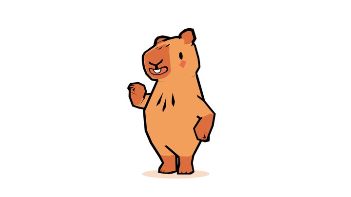 Capybara 3D Model