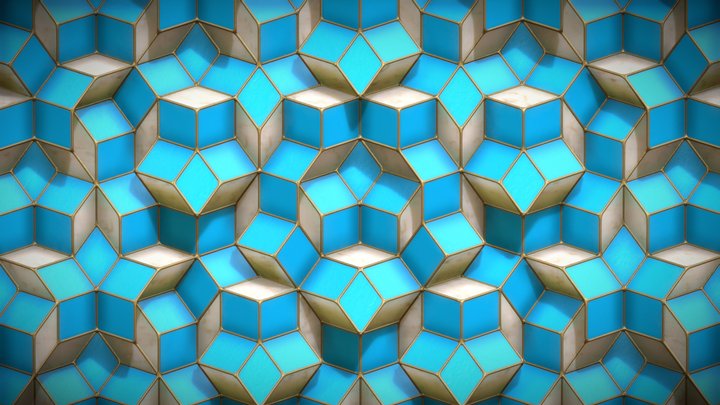 penrose-tiling-rhombi_002 3D Model