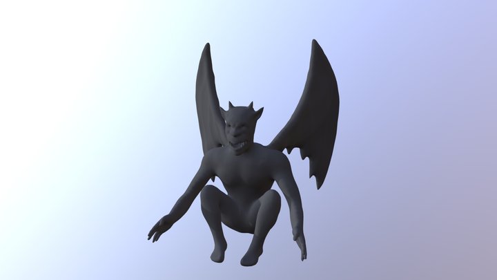 Gargoyle model - Lower poly 3D Model