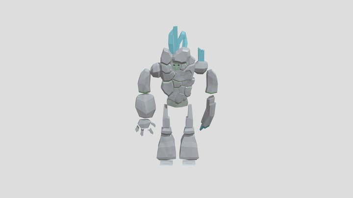 Stone Golem 3D Model