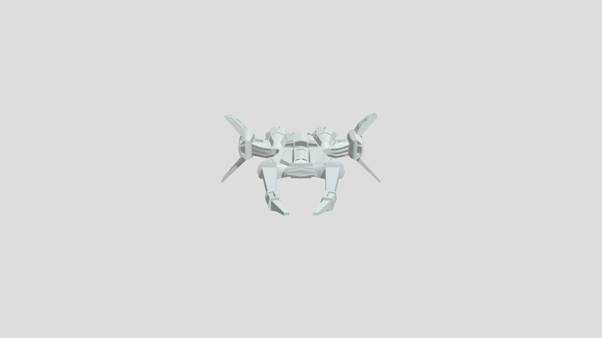 spaceship - low poly