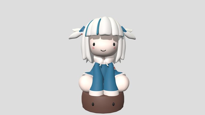[Fanart] Gawr Gura - Guroomba 3D Model