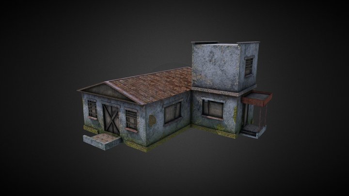 Abounded military house 3D Model