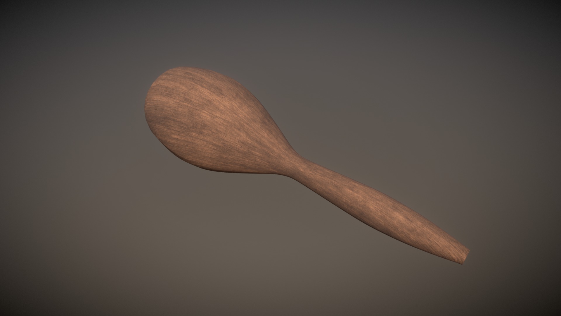 3D model Game Ready Maracas Wooden Walnut Low Poly - This is a 3D model of the Game Ready Maracas Wooden Walnut Low Poly. The 3D model is about a wooden spoon with a handle.