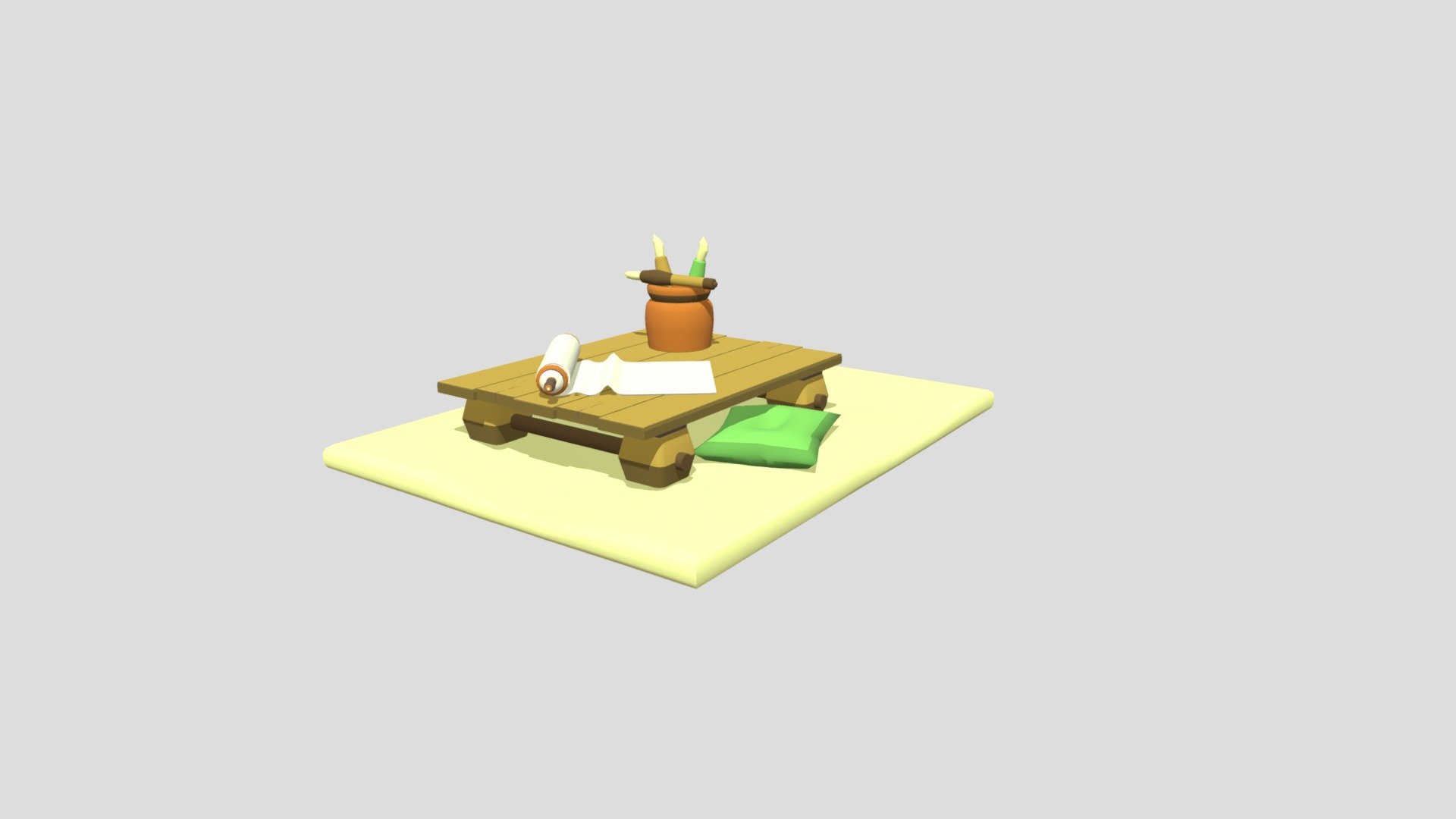 Calligraphy table - Download Free 3D model by sunnik11 (@s11.pashko ...