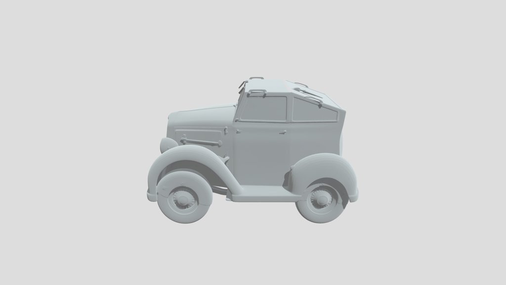 Front View of a Vintage Car