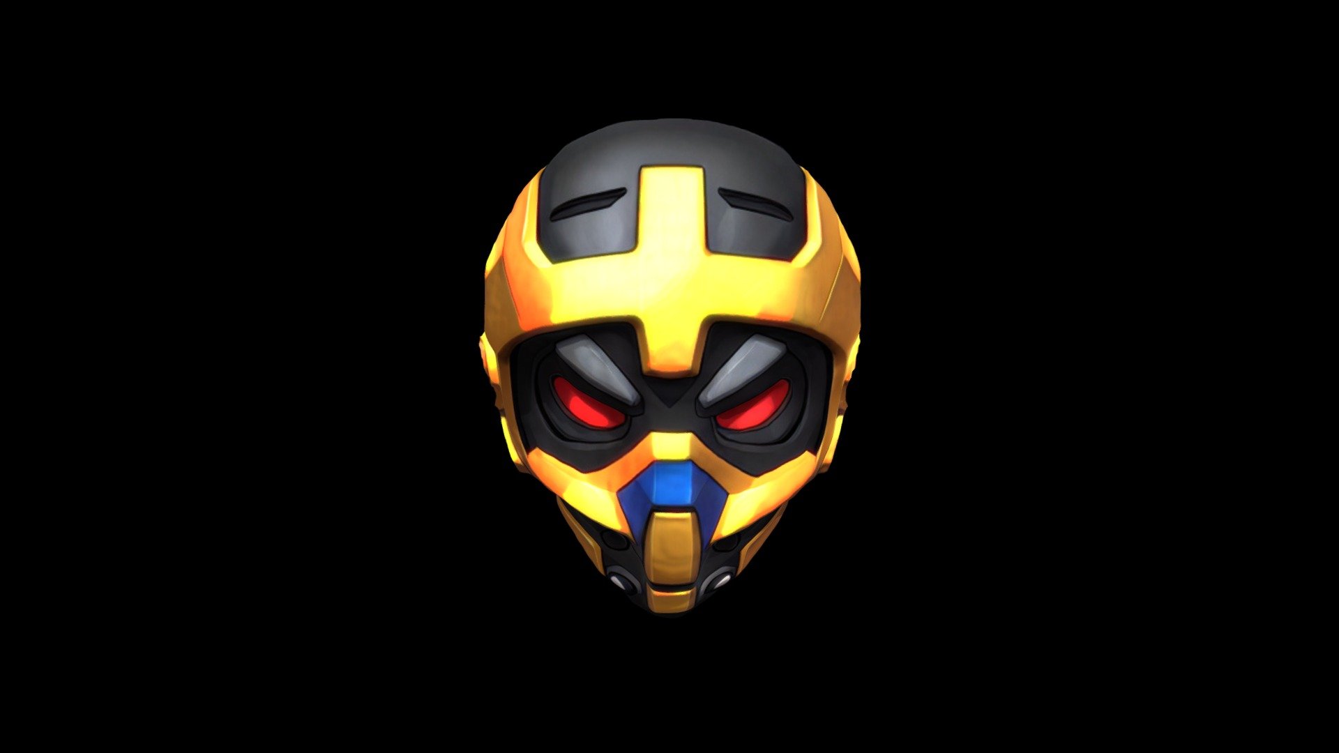 Helmet Mask Robot Cartoon 1810 - Download Free 3d Model By Klrxyz 