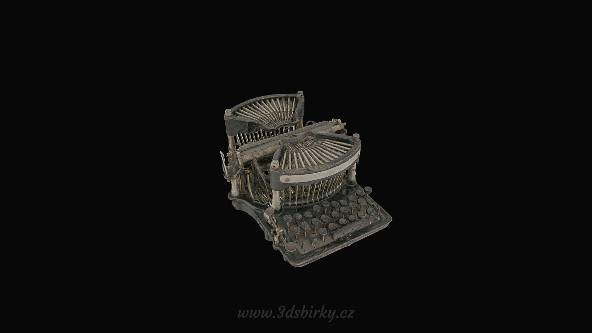 Psací stroj — Sketchfab embed 3D viewer