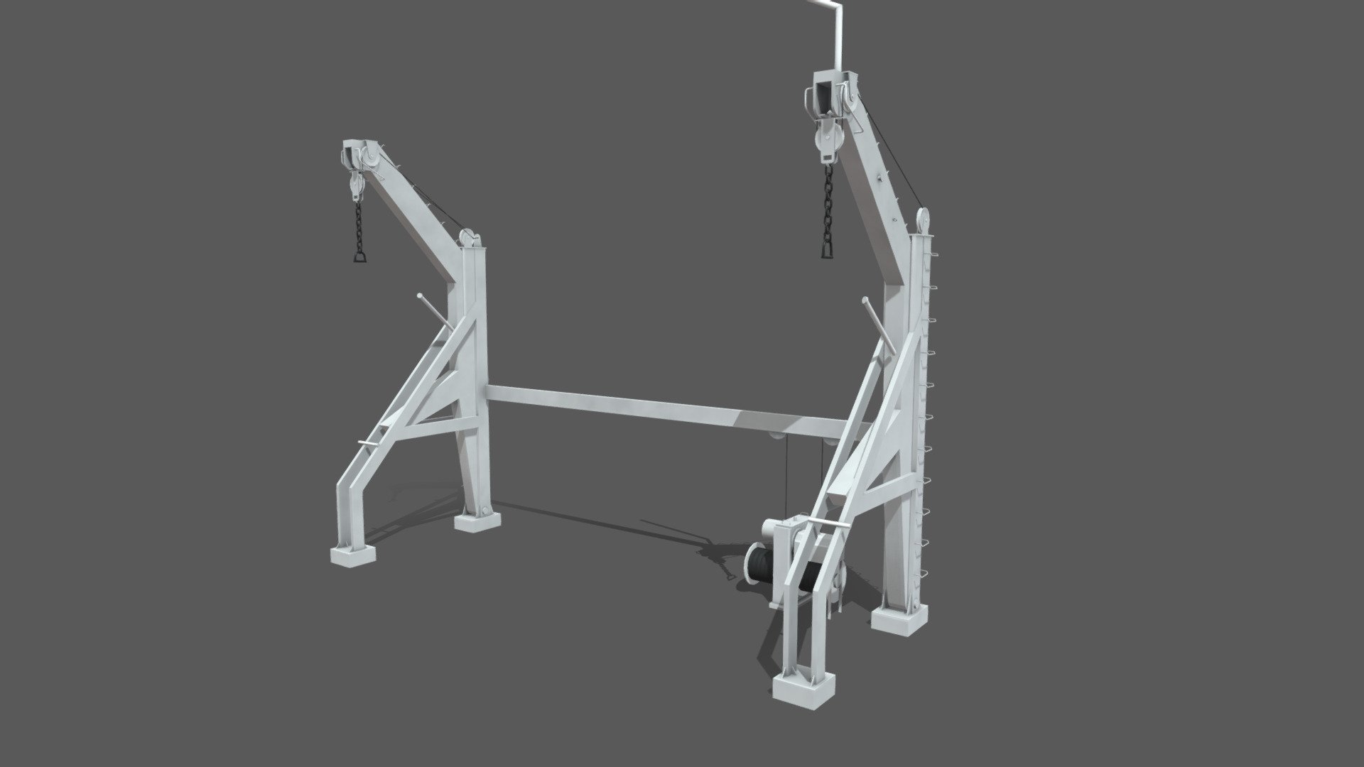Ship Deck Davit Buy Royalty Free 3D model by pukamakara [55e1f9c