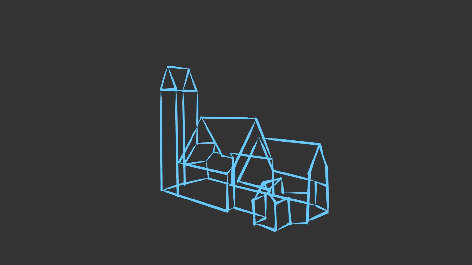 Church Anklam Germany Outline