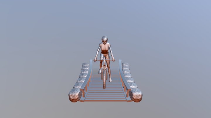 Mountain Biker 3D Model