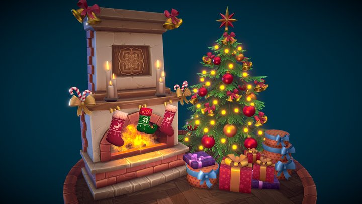 Christmas Props 3D Model